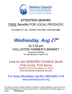 2025 Hollister farmers market poster_Eng