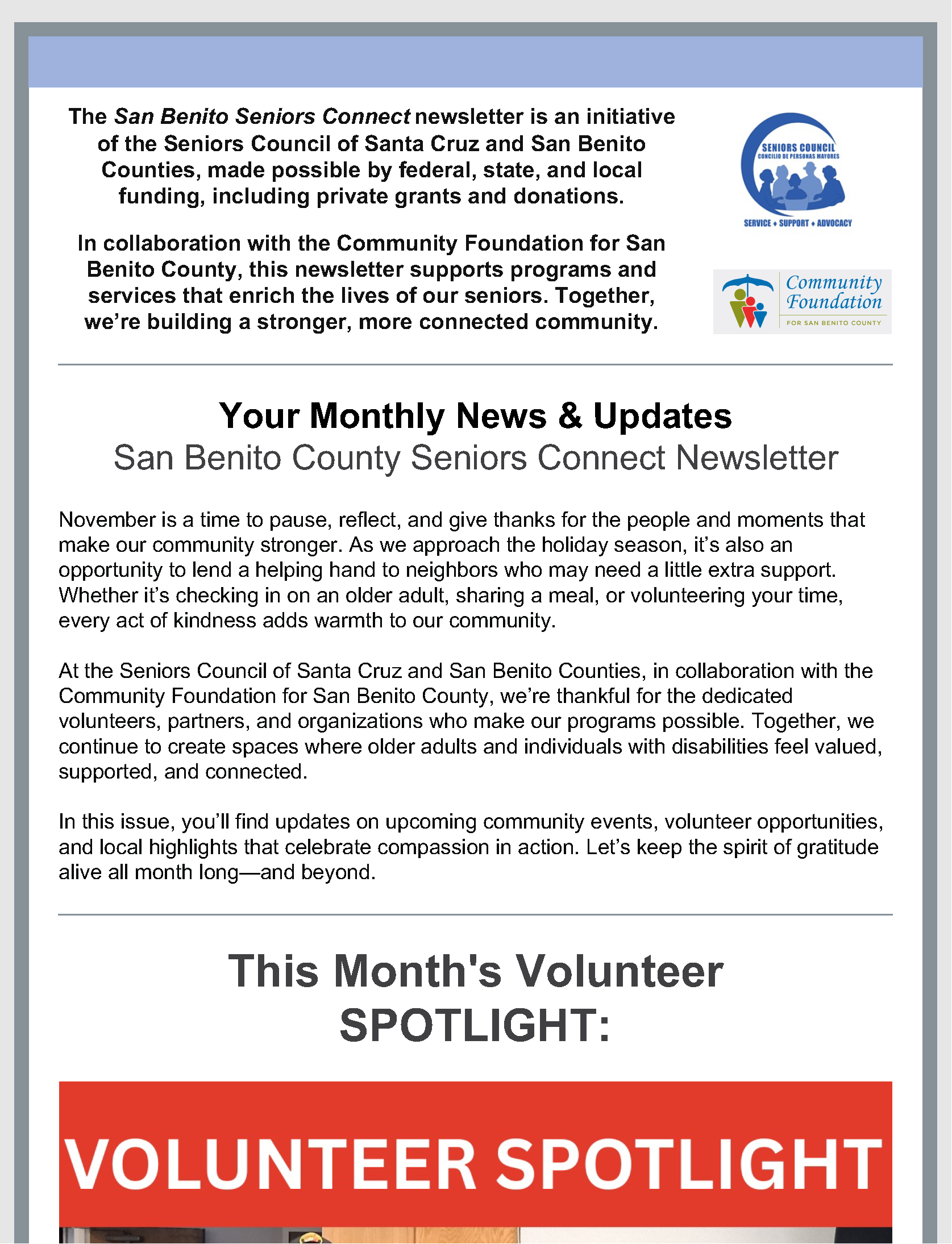 San Benito Seniors Connect Newsletter November Issue_Page_01