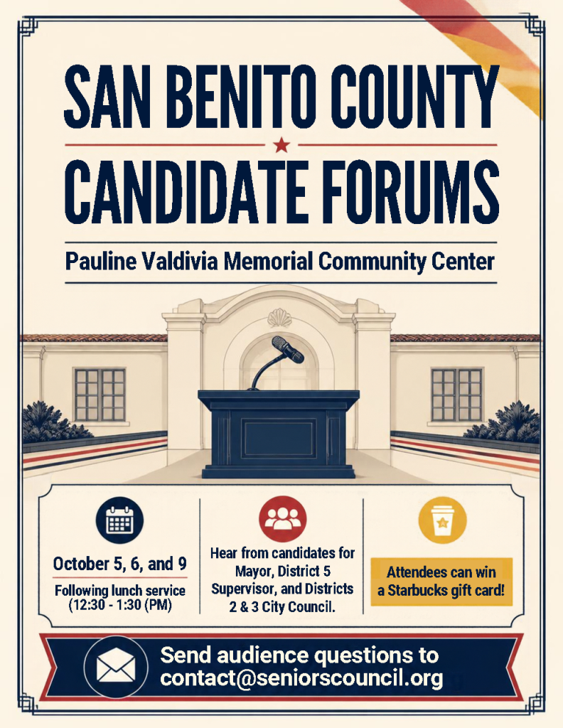 San Benito County candidate forum flyer